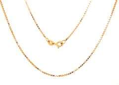 14kt Yellow gold box chain necklace