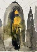 Highly Collectible and Rare Salvador Dali Original Lithograph from the 'Biblia Sacra' Suite