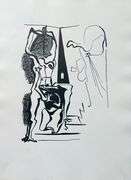 Rare Pablo Picasso Woodcut Circa 1955 Out of Only 100