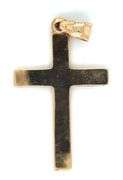 14kt Yellow gold cross pendant