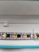 Eyecatching Multicolored diamond Tennis Bracelet