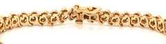 Popular 14K YG "S" Link Diamond Bracelet