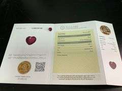 CERTIFIED LOOSE NATURAL RUBY HEART SHAPE 2.83 CARATS