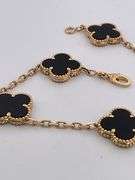 CERTIFIED BRAND NEW 18K YELLOW GOLD CLOVER LEAF BRACELET