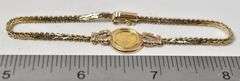 Fabulous 14K Yellow Gold Gold Coin Bracelet