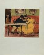 Original Lithograph from Picasso Les Bleus de Barcelona Picasso 1963 Portfolio