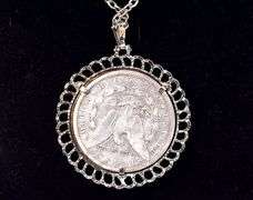 1889 Morgan Dollar Pendant Necklace