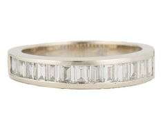 0.75ctw Baguette Diamond Channel Set Wedding Band Ring in 18K