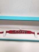 New! Happy! Diamond and ruby weaved on fabric