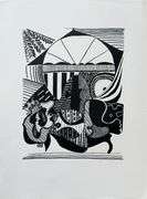 Rare Pablo Picasso Woodcut Circa 1955 Out of Only 100