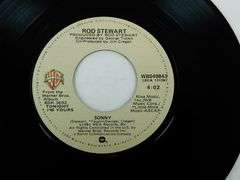 1981 Rod Steward, Young Turks 45 Record w/DJ