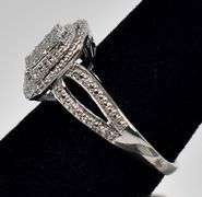 Diamond Ring in Sterling Silver