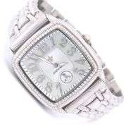 Judith Ripka Square Mother of Pearl Dial Watch