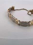 CERTIFIED 14K YELLOW AND WHITE GOLD DIAMOND BRACELET