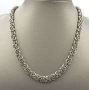 Italian fancy link chain necklace in 925 sterling silver
