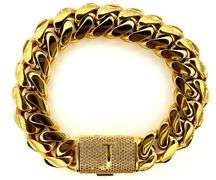 Sparkling 14 Kt Gold Plate 74.6 Grams Monogramed Initial "J" Curb Link Bracelet