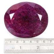 Magnificent Certified Museum Size 1350 Ct Natural Red Ruby Solitaire