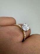 14K Two-Tone Gold Marquise Lab Diamond Ring of 1.86ct