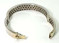 Wonderful 14K White Gold Diamond Bangle