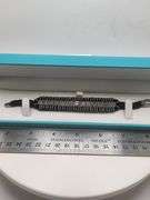 New! +10 ctw all natural diamond  weaved on fabric bracelet