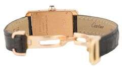 Cartier Tank Americaine 2503, 19 X 28mm, Silver Dial, 18K Rose Gold Ladies Watch
