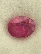 CERTIFIED NATURAL RUBY 3.63 CARAT OVAL SHAPED.
