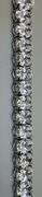 14K White Gold Oval Cut Lab Diamond Bracelet Of 17.31 Ct