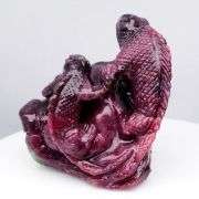 Massive! 370.20ct hand carved Ruby in Zoisite!