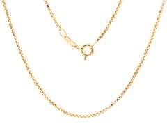 18kt Yellow gold box chain necklace