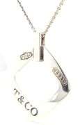 Tiffany & Co 1837 Square pendant on chain