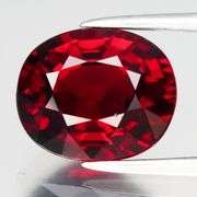 Premium VVS grade 3.76ct top red Rhodolite Garnet from Tanzania!
