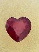CERTIFIED NATURAL RUBY 2.57 CARAT HEART SHAPE.