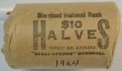 1964 Silver Kennedy Half Dollars Original Bank-Wrapped