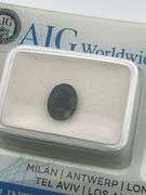 CERTIFIED AND SEALED NATURAL BLUE SAPPHIRE, 1.02 CARAT