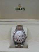 New Custom Iced Out Two-tone Bustdown Rolex Datejust 36mm