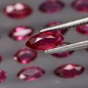 Amazing 3.82ct marquise cut Ruby set! UNTREATED!