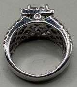 14K White Gold Princess Cut Diamond Ring