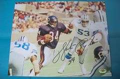 HAND SIGNED WALTER PAYTON 8X10 WITH COA
