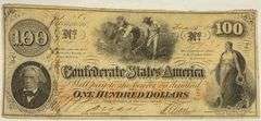 $100 1862 Series CSA Note