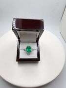 Brilliant 9 ctw Columbian Emerald Statement Ring