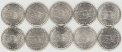 Half Roll of ten (10) Gem BU 1952 Washington-Carver Commemorative Halves