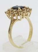 Blue Sapphire & Diamond Cocktail Ring