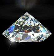 Large 10 Ct White VVs1 Simulated Diamond Solitaire