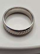 14KT White Gold Band