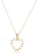 10kt Yellow gold 3mm pearl and diamond heart shaped pendant on chain
