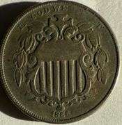 1866 Rays Shield Nickel