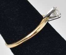 Elegant 18K Yellow Gold Approx. 0.62CTW Solitaire Diamond Ring