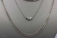 Group lot of 4 Vintage 925 sterling silver necklaces