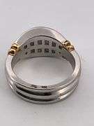 CERTIFIED BRAND NEW PLATINUM AND 18K GOLD DIAMOND BAND / RING