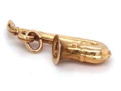 Well detailed 14K YG Saxophone Pendant or Charm